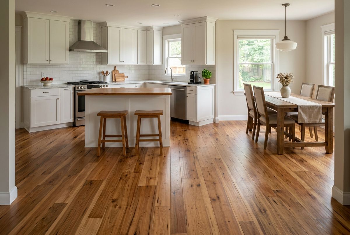 Recently installed flooring in a Dade City, FL home