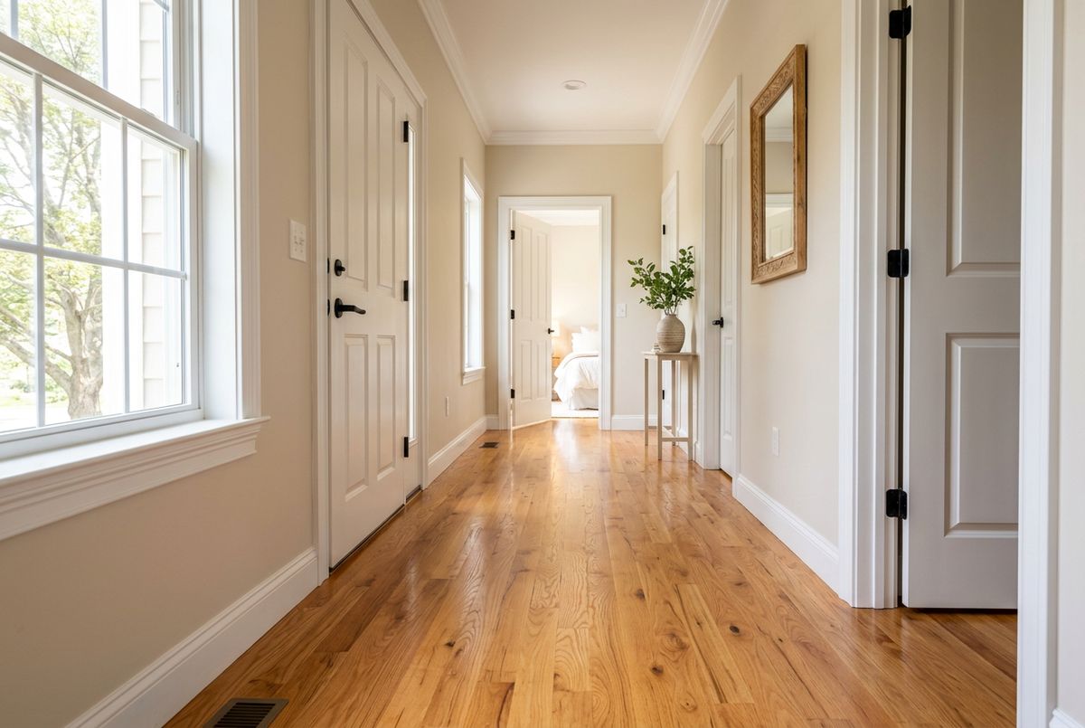Newly installed flooring in a home in Davidson County