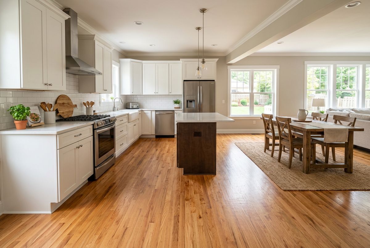 Recently installed flooring in a Davis Islands, FL home