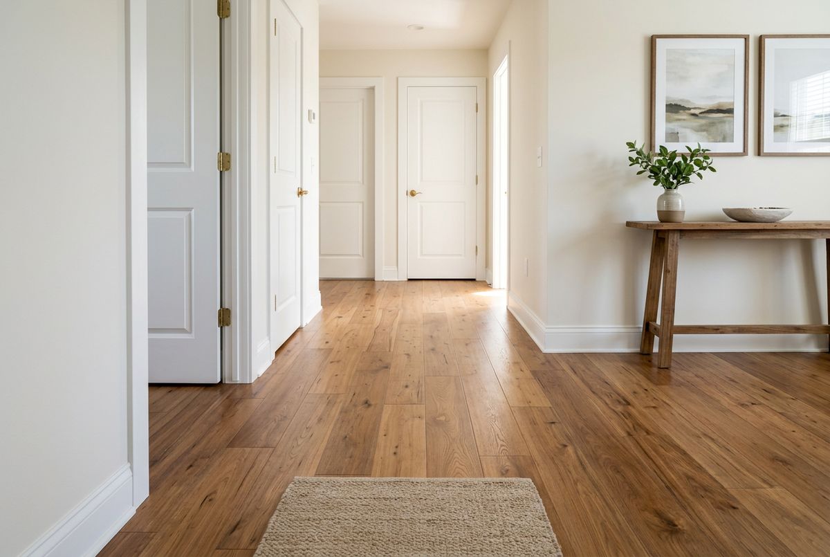 Recently installed flooring in a Deal Island, MD home