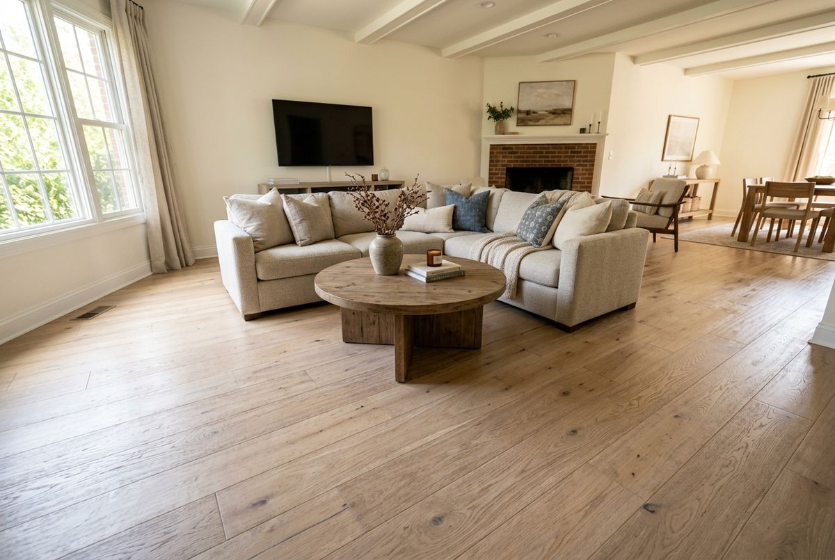 Recently installed flooring in a Desert Ridge, AZ home