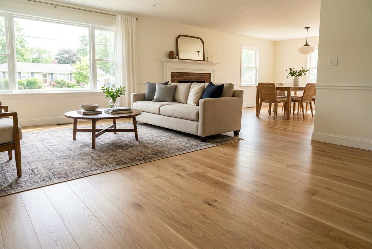Recently installed flooring in a Ditto Landing, AL home