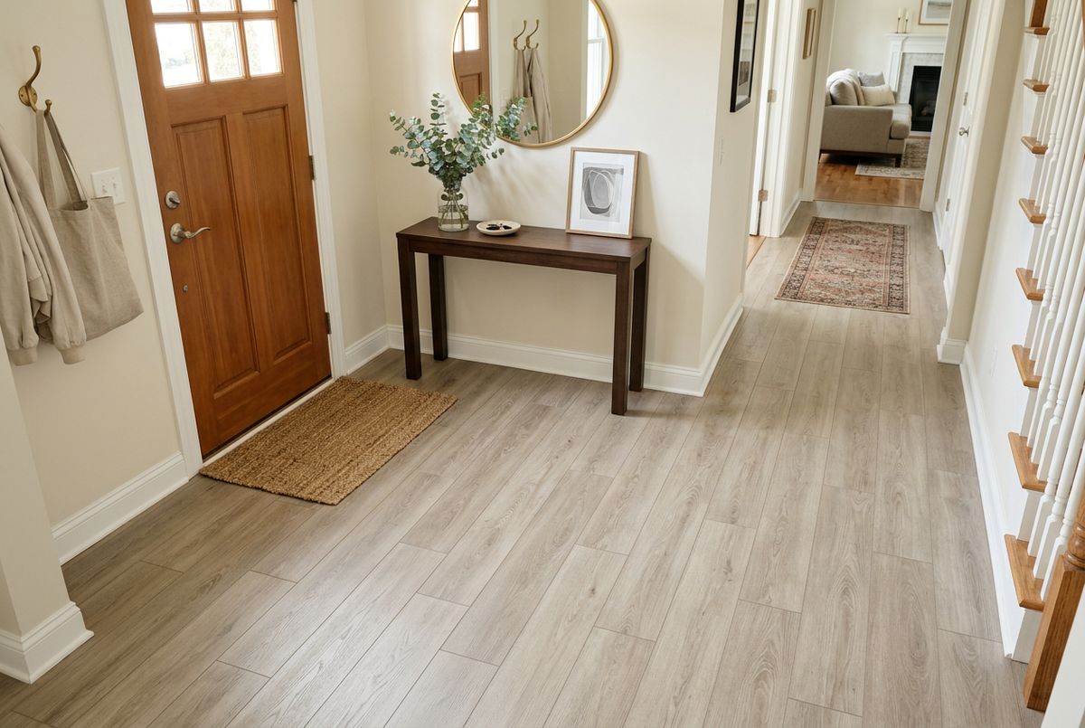 Recently installed flooring in a Downingtown, PA home
