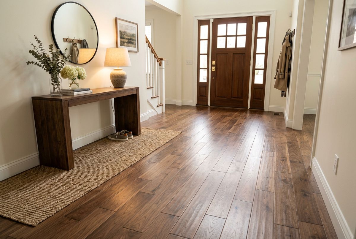 Recently installed flooring in a Downtown Atlanta, GA home