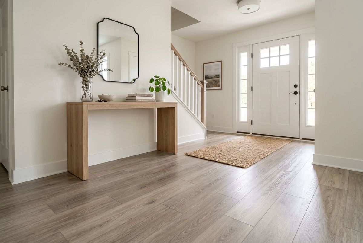 Recently installed flooring in a Downtown Denver, CO home