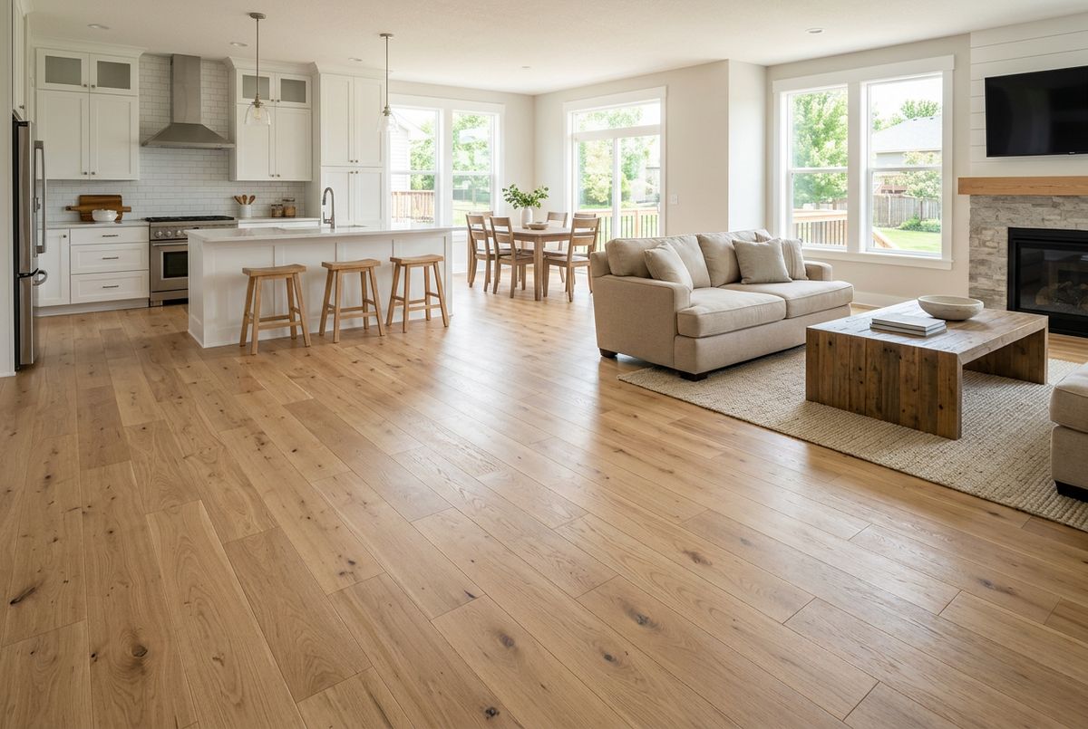 Recently installed flooring in a Downtown Jacksonville, FL home