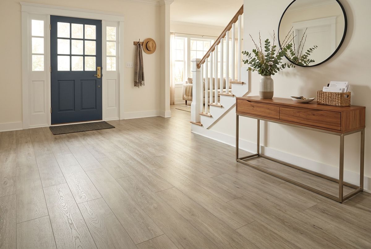 Recently installed flooring in a Downtown Orlando, FL home