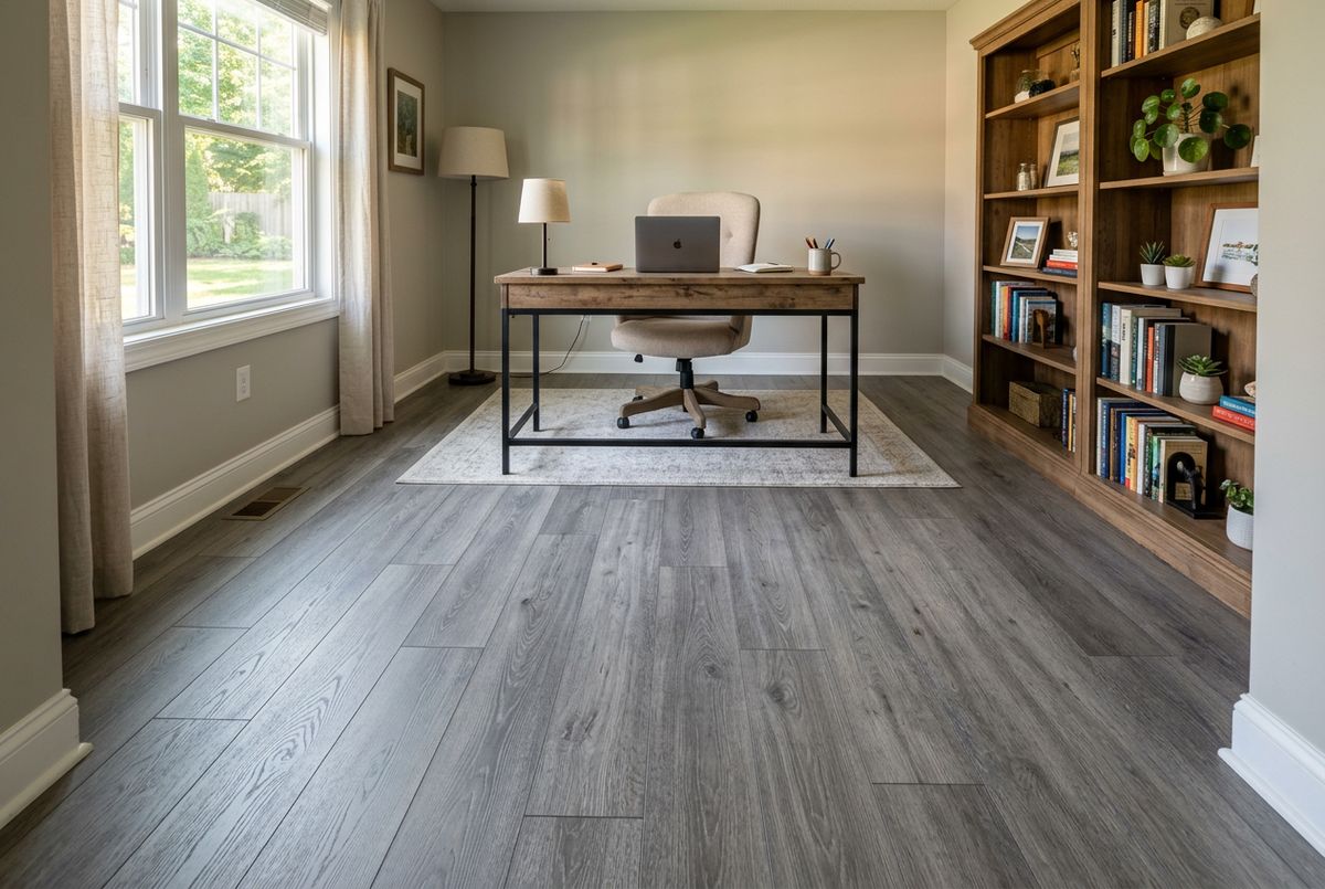 Recently installed flooring in a Downtown Salisbury, MD home