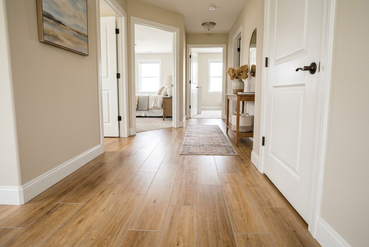 Recently installed flooring in a Dr. Phillips, FL home