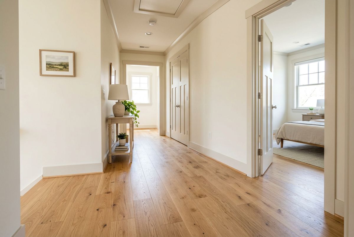 Recently installed flooring in a Duluth, GA home