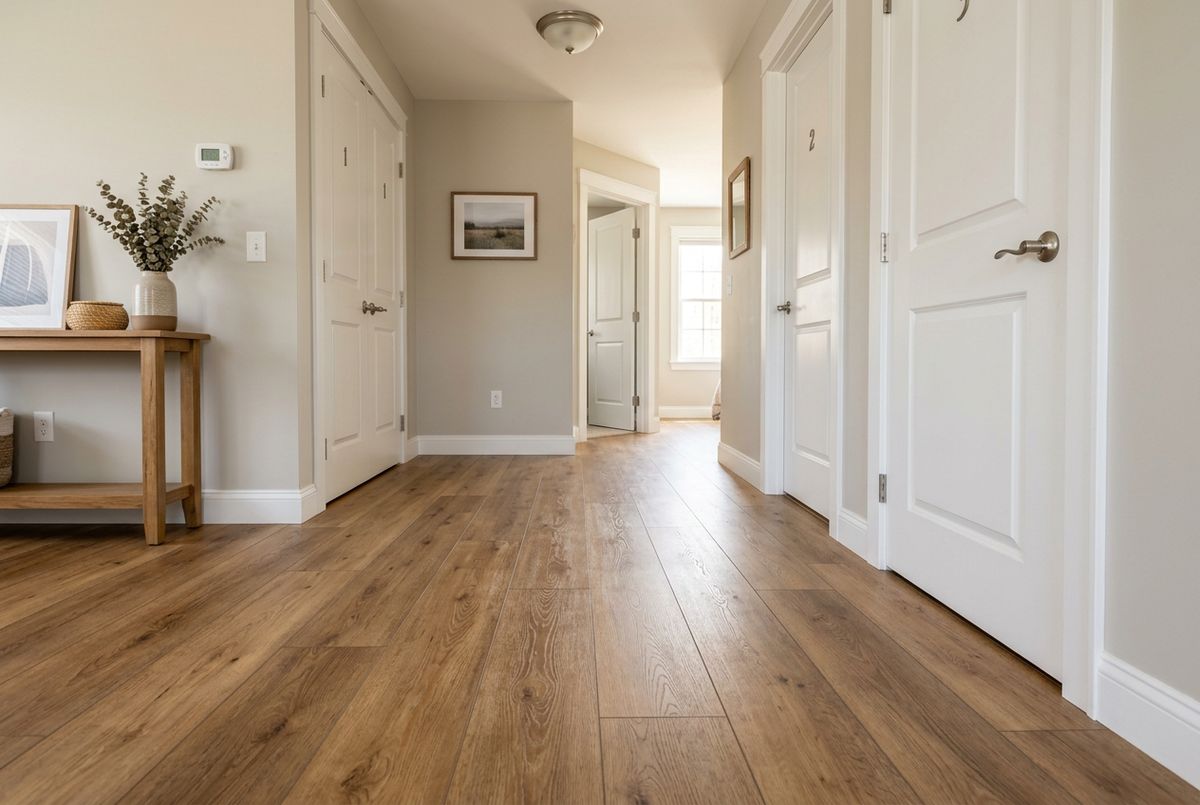 Recently installed flooring in a Dunedin, FL home