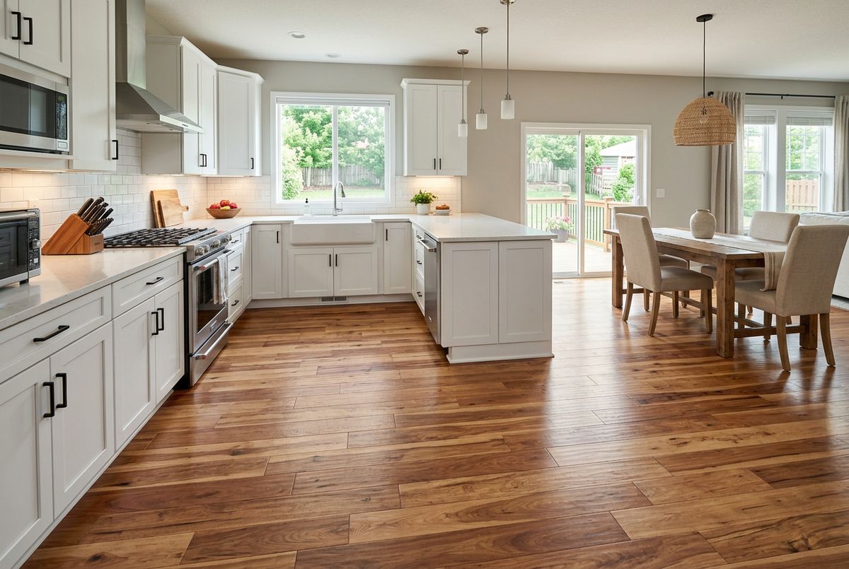 Recently installed flooring in a Dunnellon, FL home