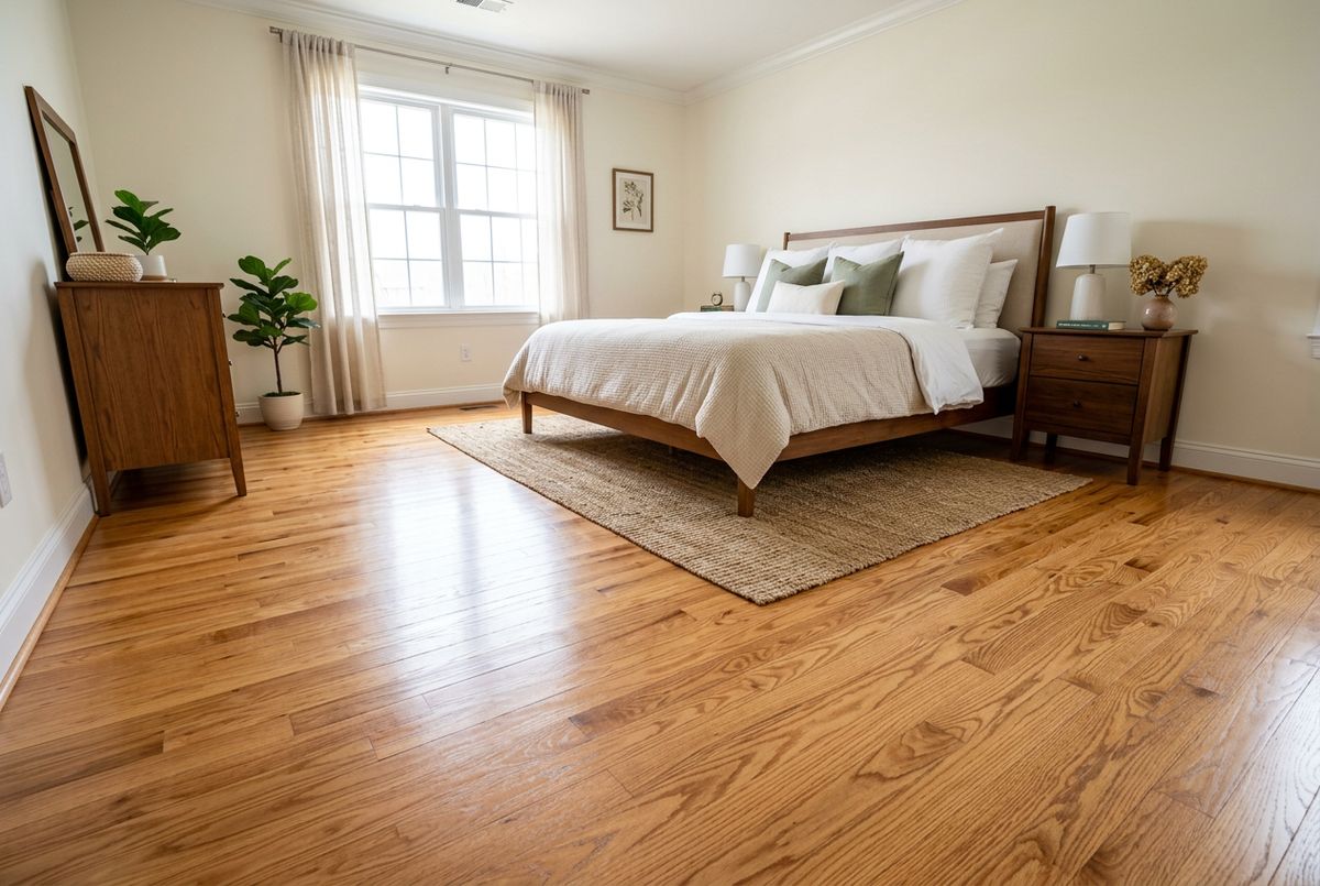 Recently installed flooring in a East Cobb, GA home