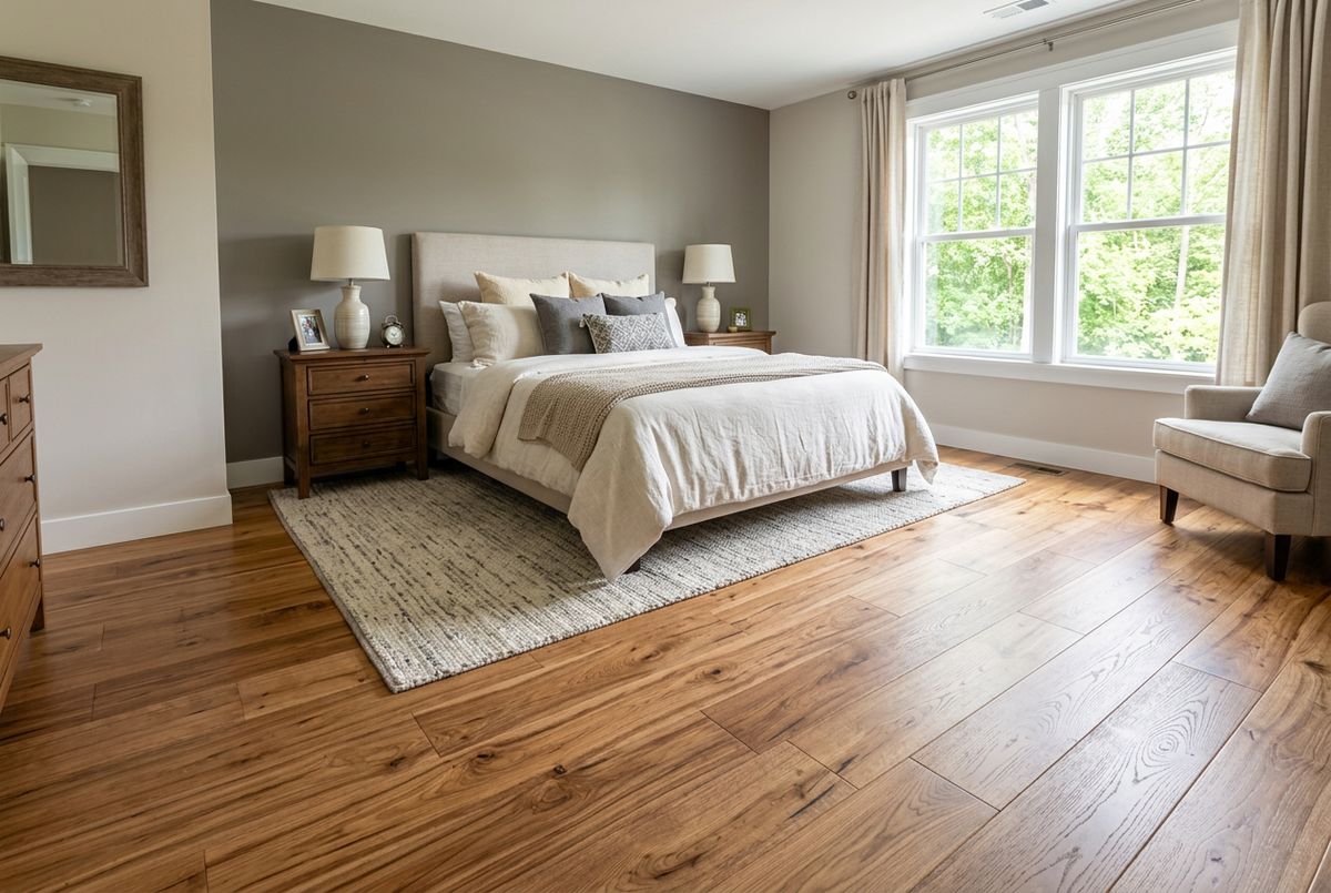Recently installed flooring in a East Limestone, AL home