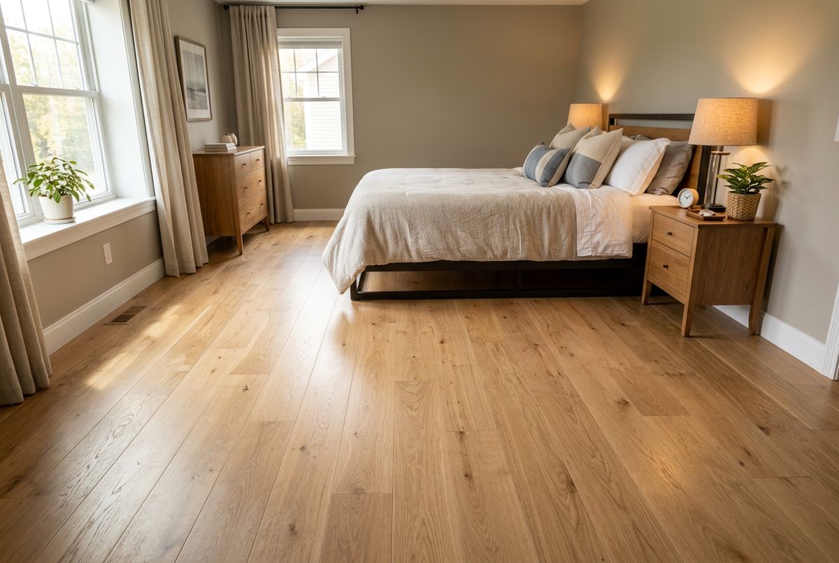 Recently installed flooring in a Economy, PA home