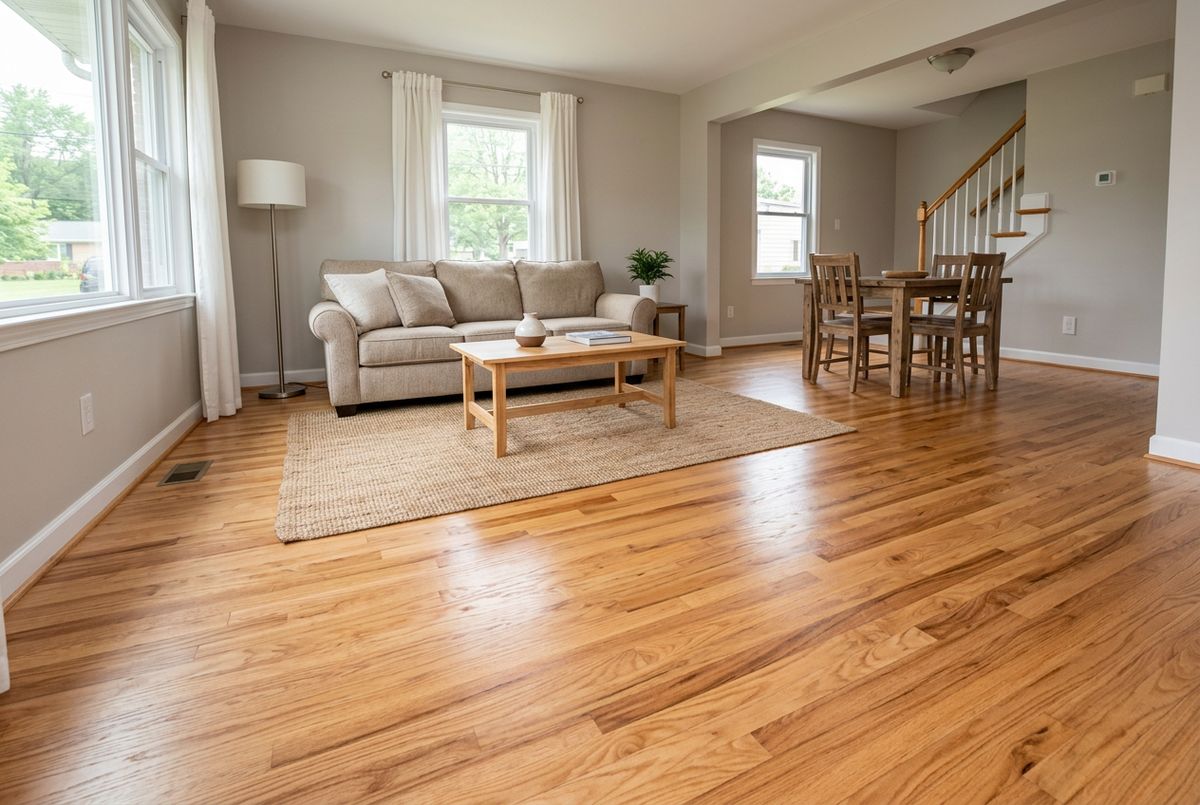 Recently installed flooring in a Eden, MD home