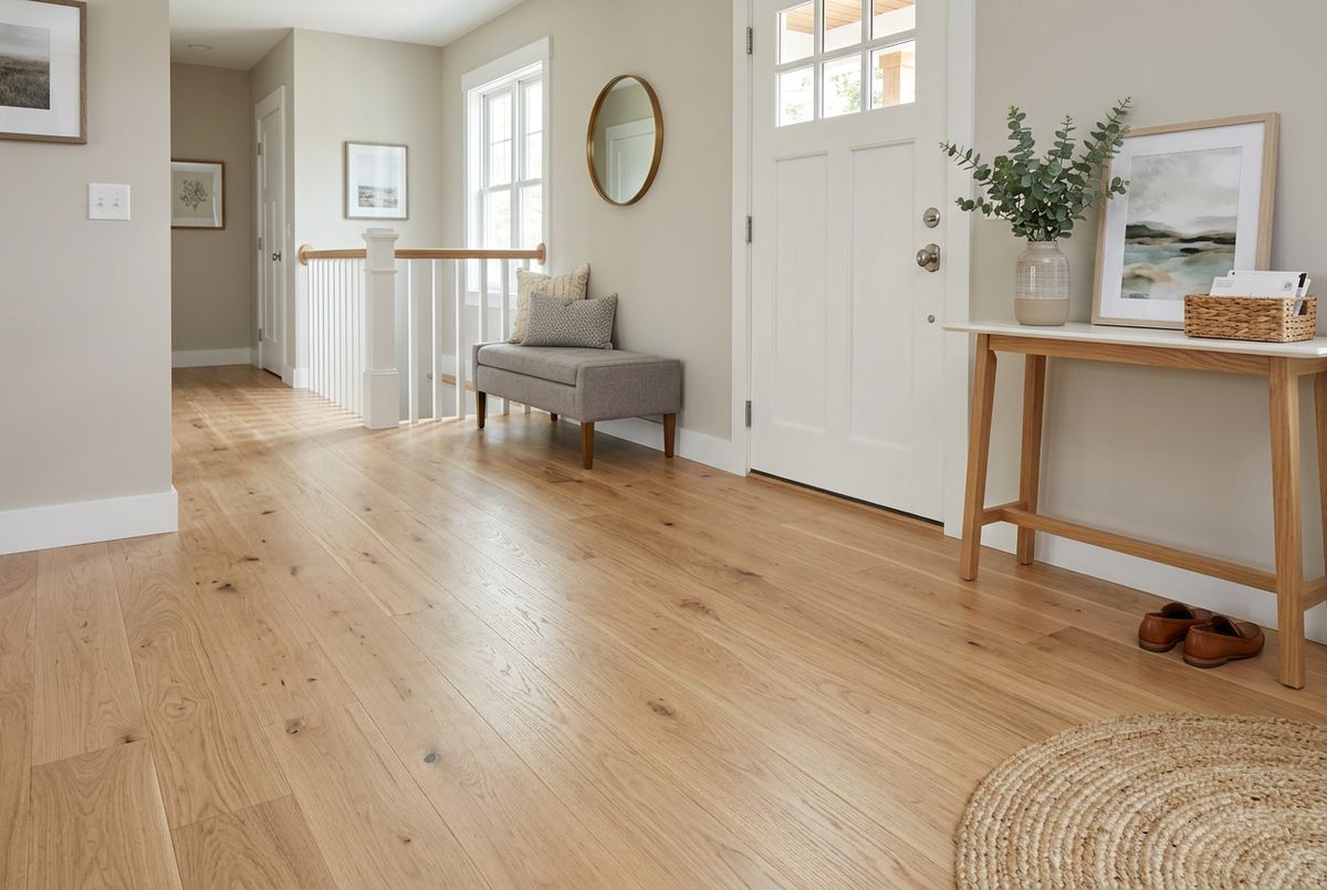 Recently installed flooring in a Edgewood, MD home