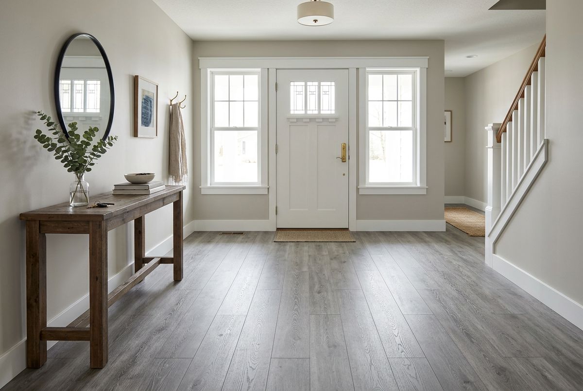 Recently installed flooring in a Edgewood, FL home