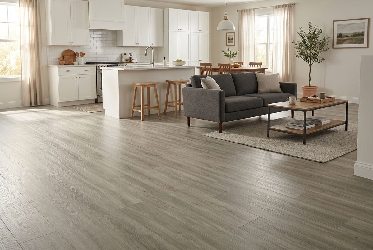 Recently installed flooring in a Egypt Lake-Leto, FL home
