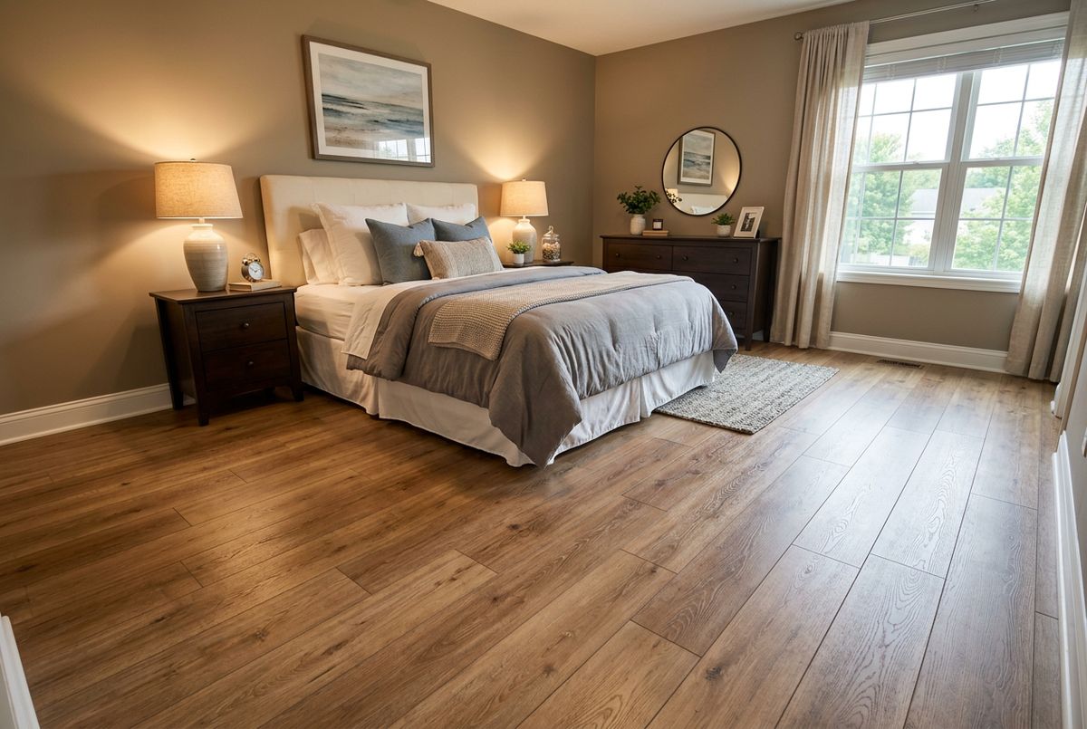 Recently installed flooring in a Eldersburg, MD home
