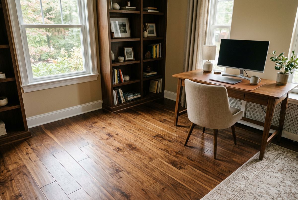 Recently installed flooring in a Elizabethtown, PA home