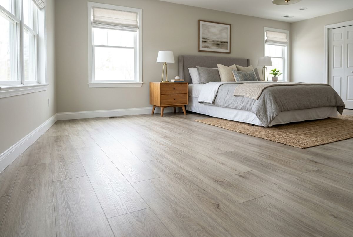 Recently installed flooring in a Elkmont, AL home