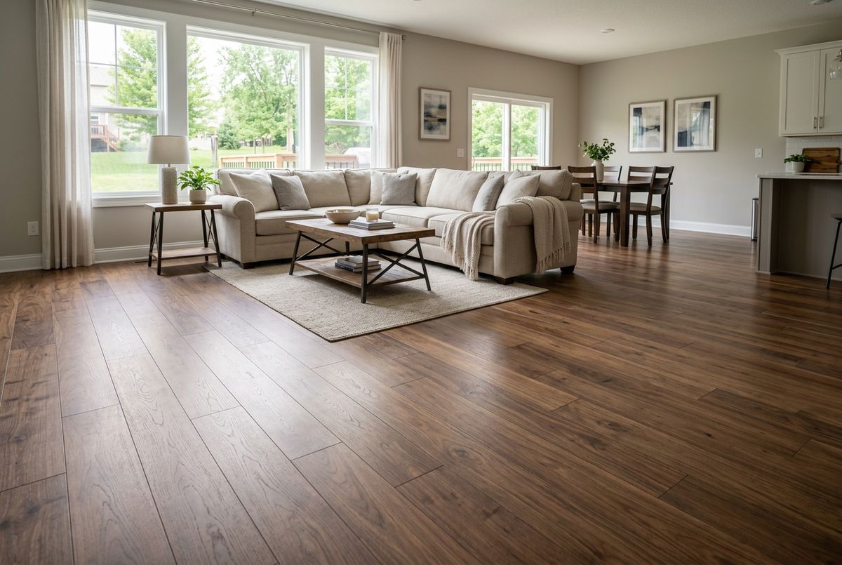 Recently installed flooring in a Ephrata, PA home