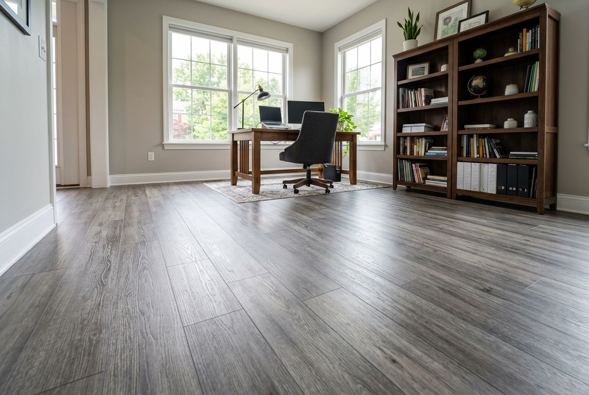 Recently installed flooring in a Farragut, TN home
