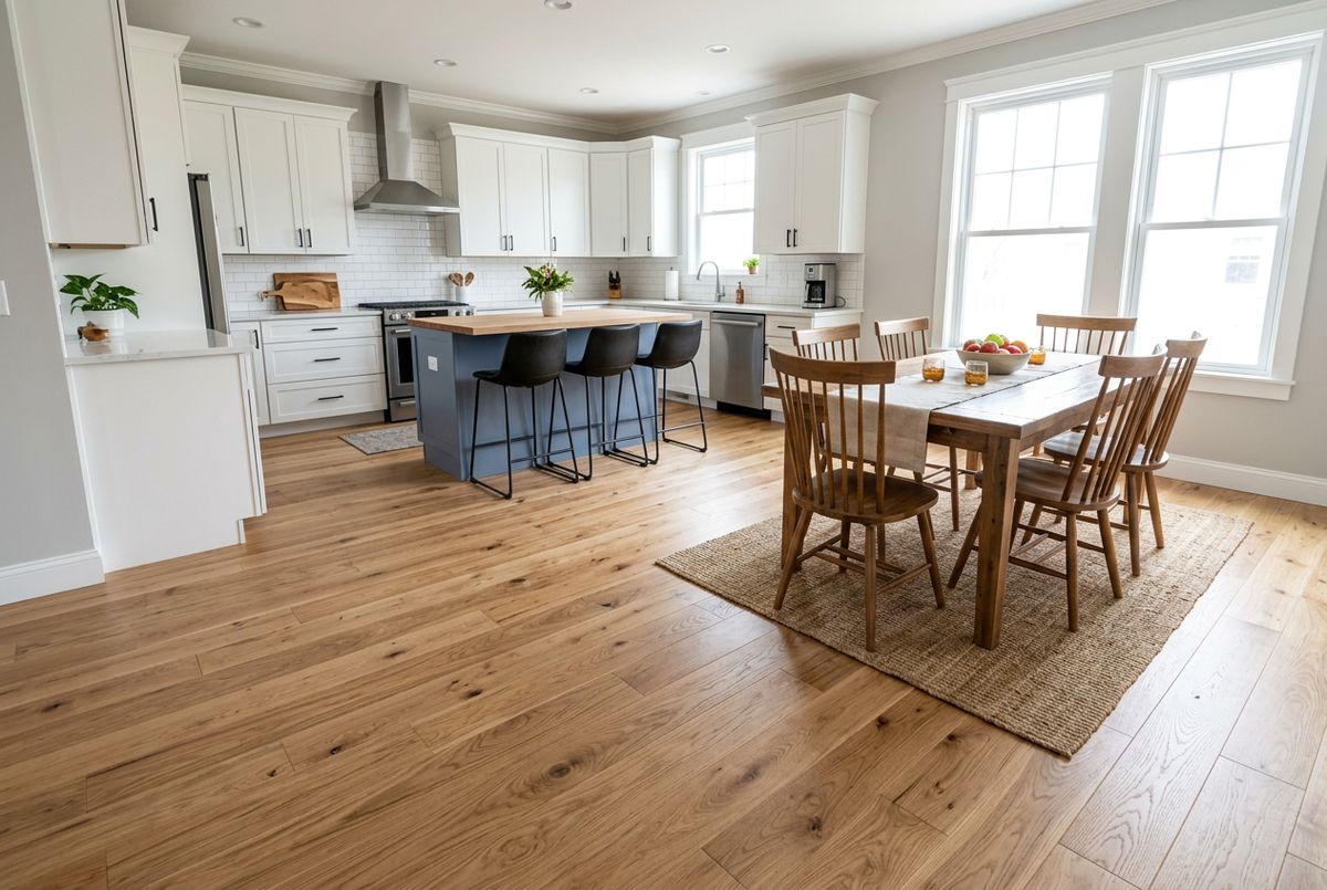 Recently installed flooring in a Federal Hill, MD home