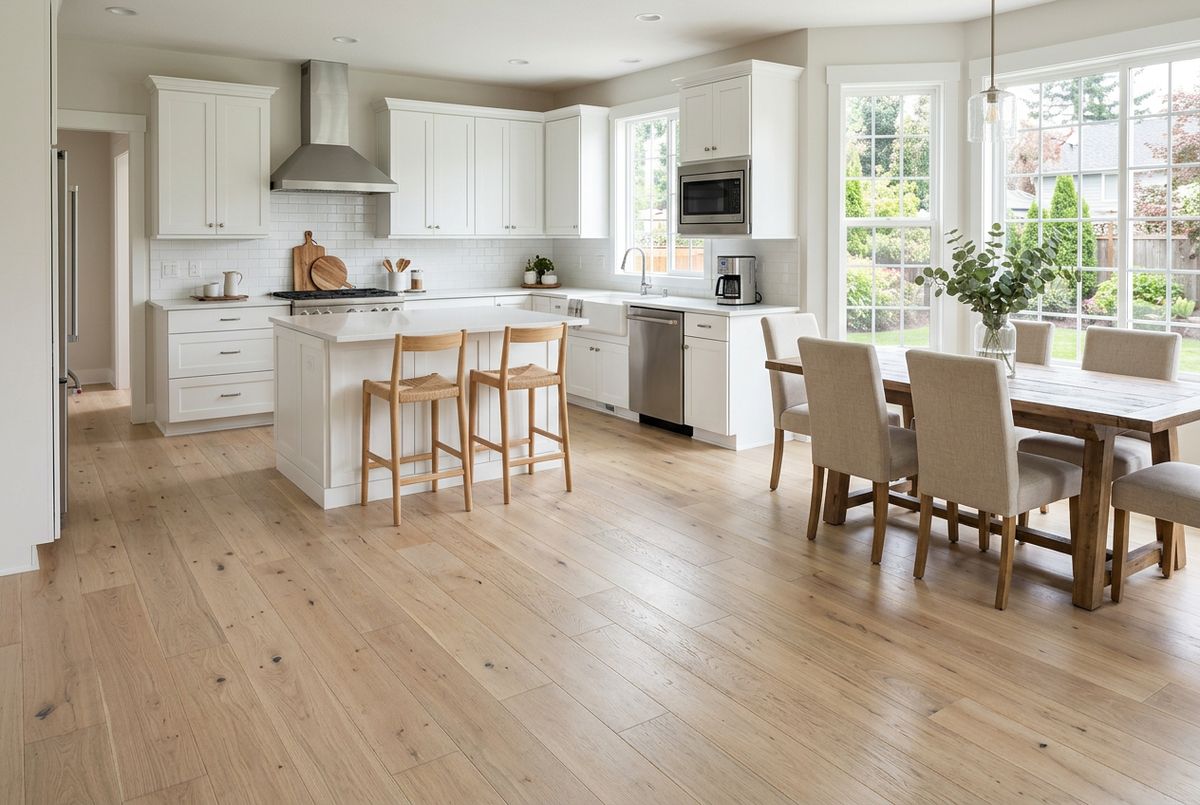 Recently installed flooring in a Forest Park, GA home