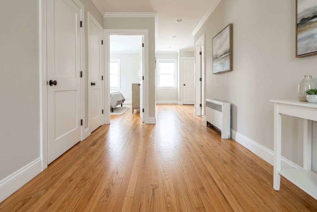 Recently installed flooring in a Glendale, AZ home