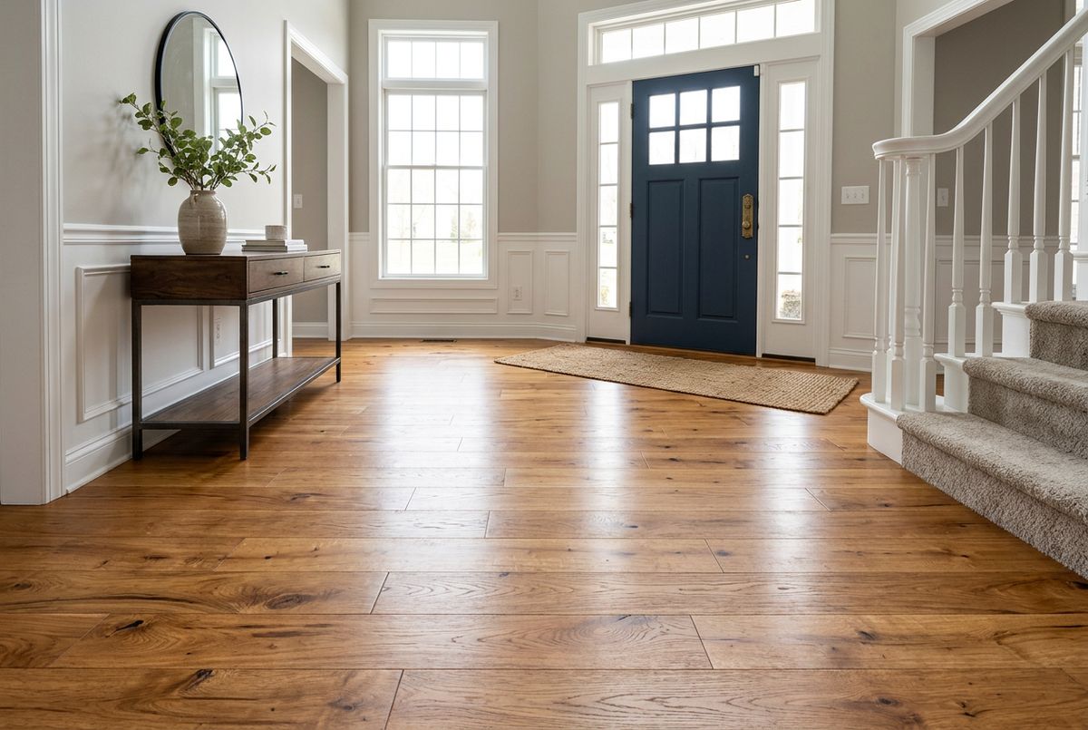 Recently installed flooring in a Grant Park, GA home