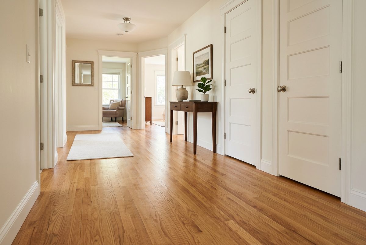 Recently installed flooring in a Huntsville, AL home