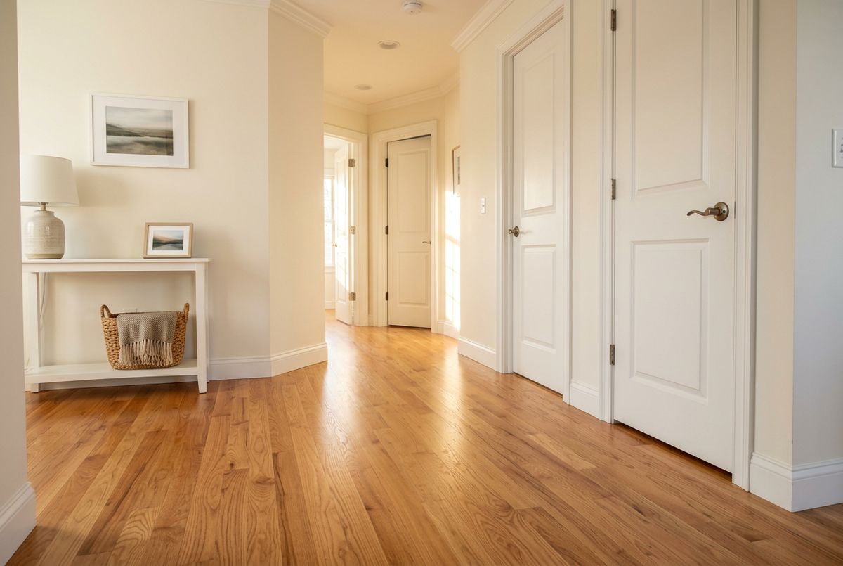 Recently installed flooring in a Johns Creek, GA home