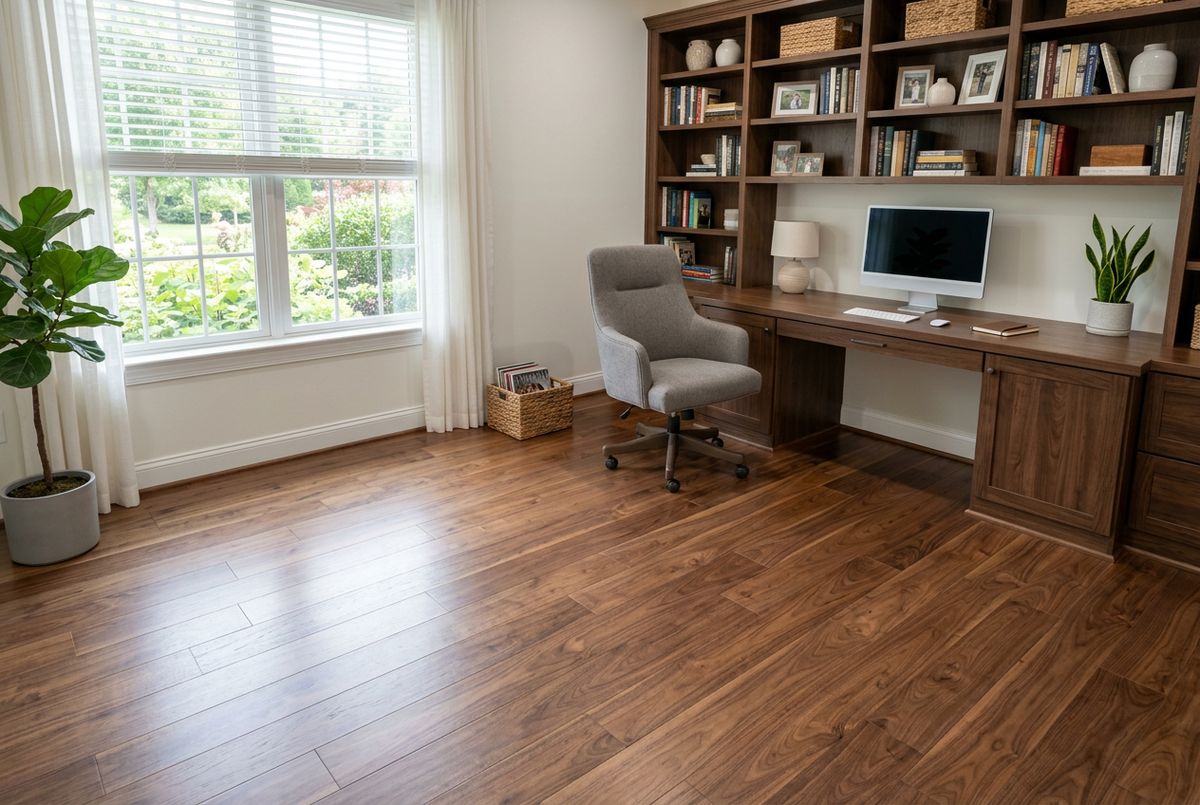 Recently installed flooring in a Kansas City, MO home