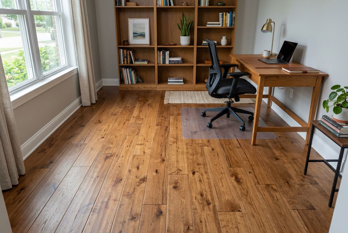 Recently installed flooring in a Lake Mary, FL home