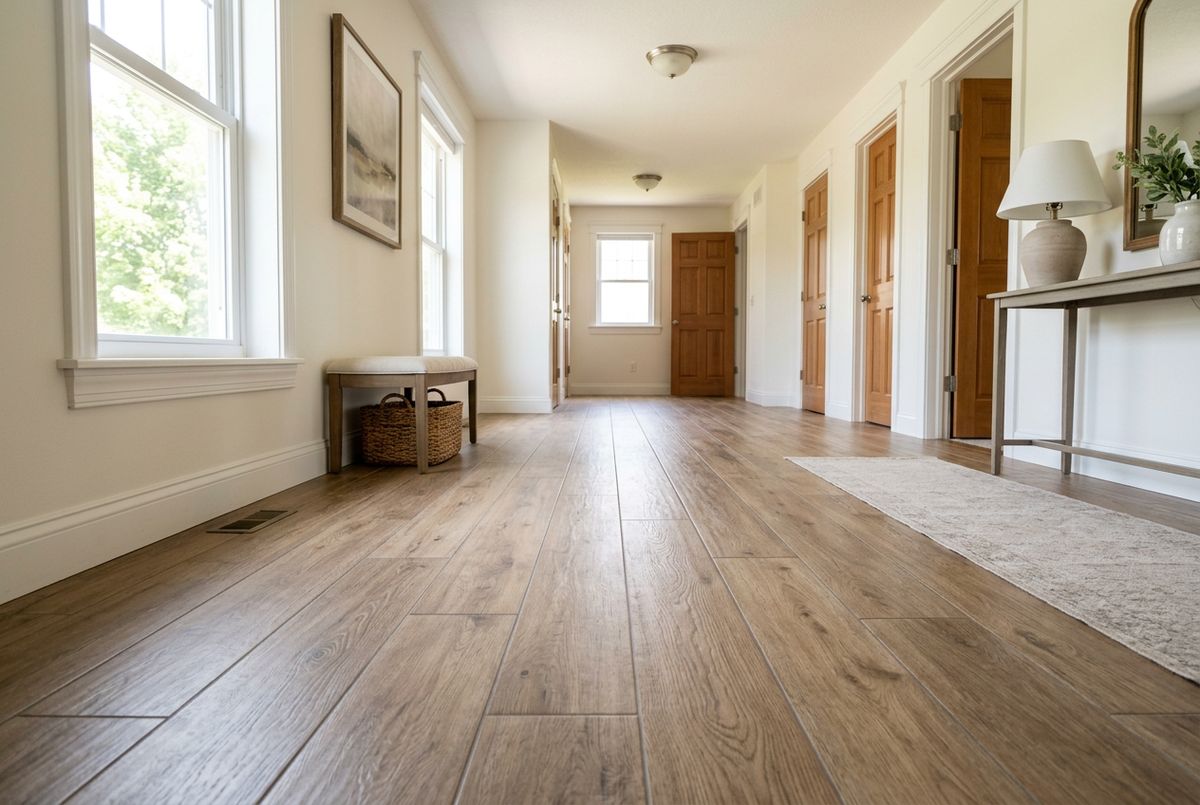 Recently installed flooring in a Largo, FL home