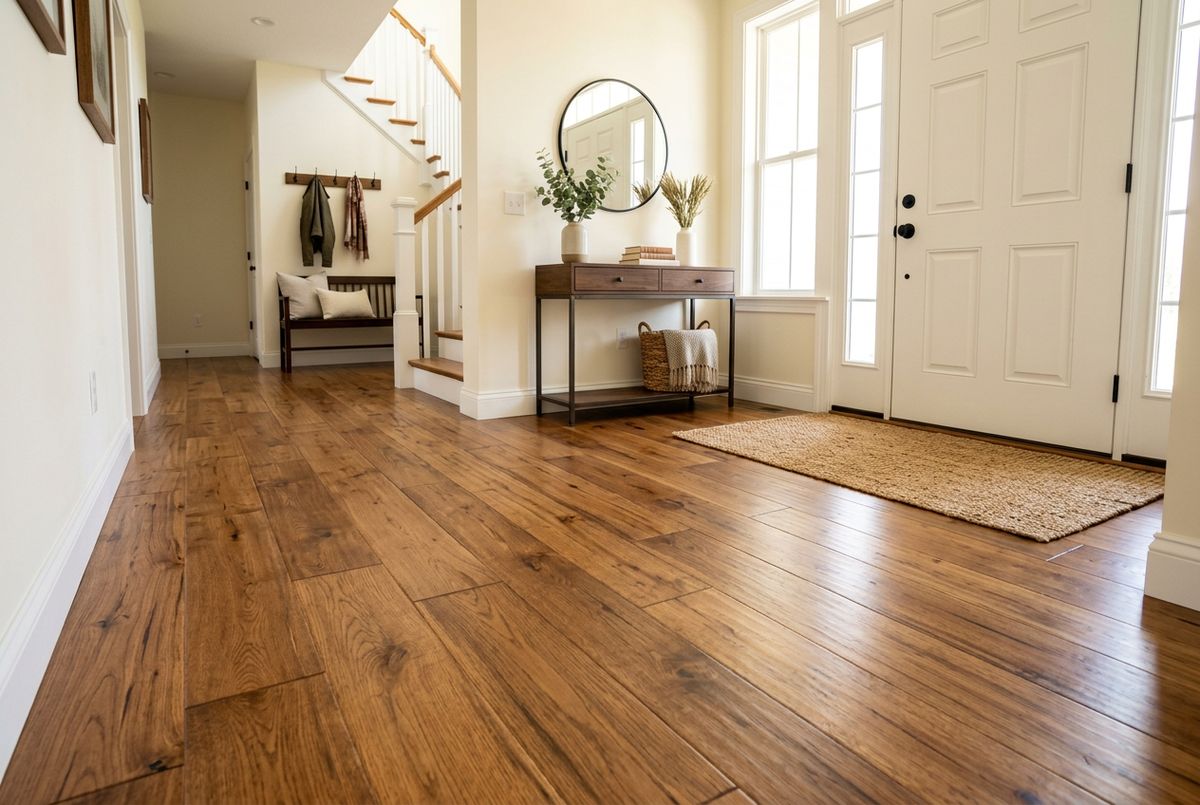 Recently installed flooring in a Lexington, KY home