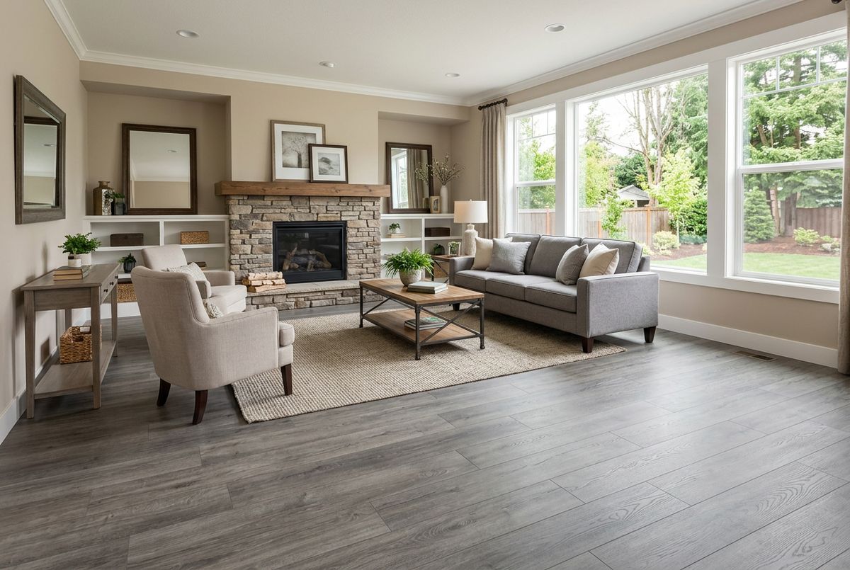 Recently installed flooring in a Lithia Springs, GA home