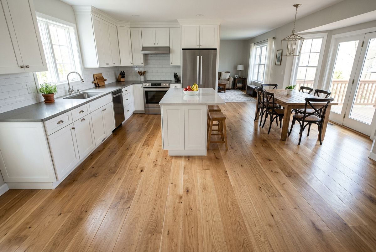 Recently installed flooring in a Lithonia, GA home