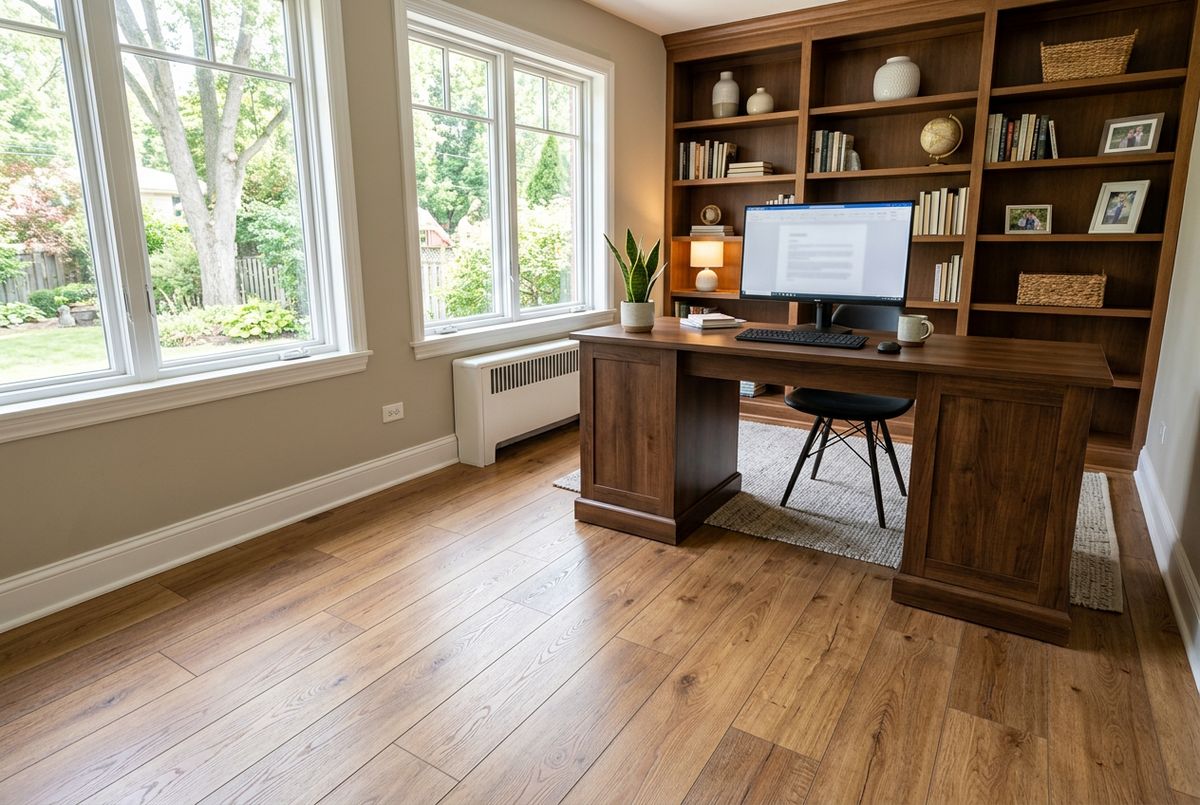 Recently installed flooring in a Louisville, KY home
