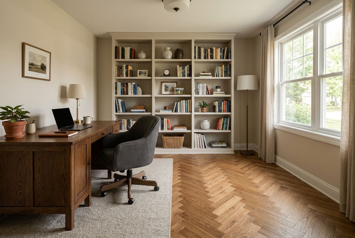 Recently installed flooring in a Lovejoy, GA home