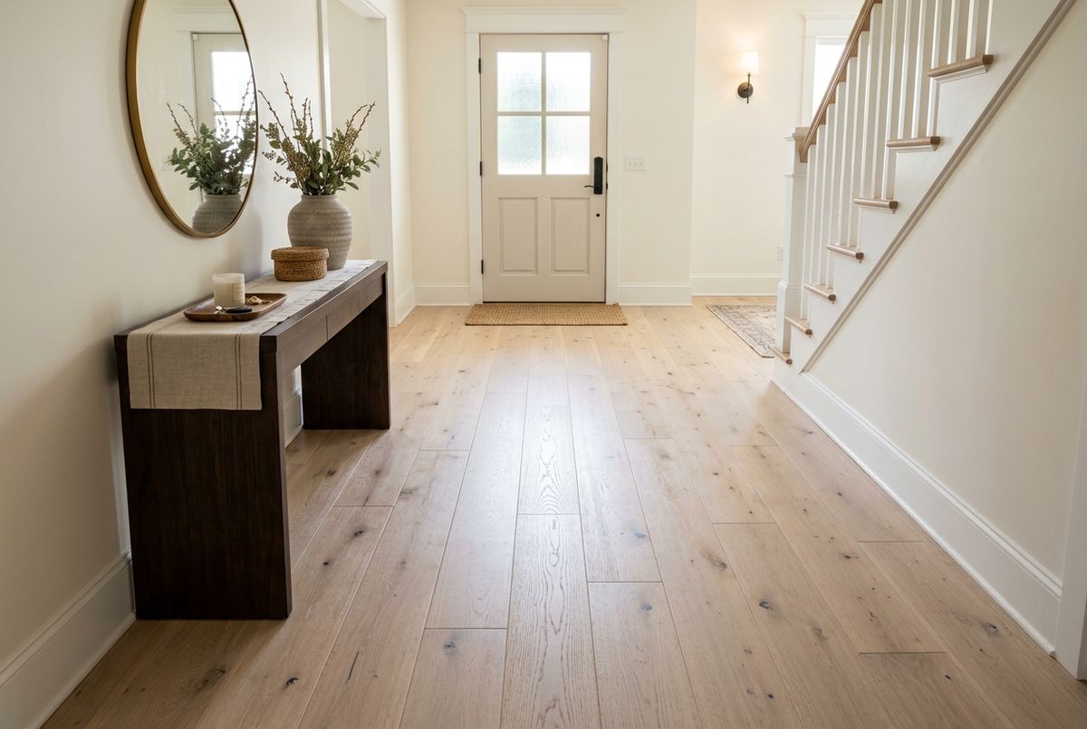 Recently installed flooring in a Mableton, GA home