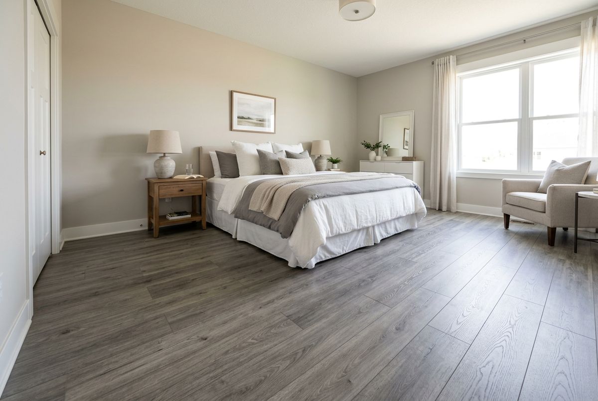Recently installed flooring in a Mechanicsburg, PA home