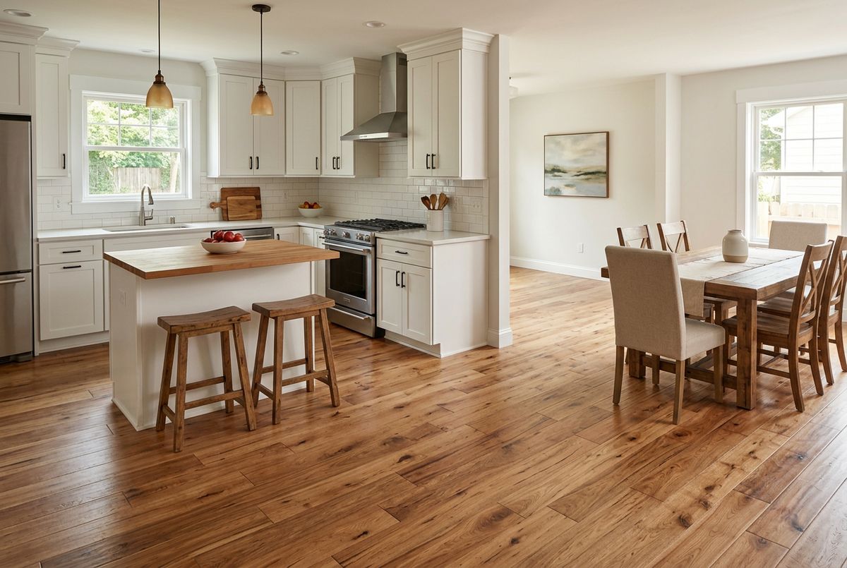 Recently installed flooring in a Mountain Park, GA home