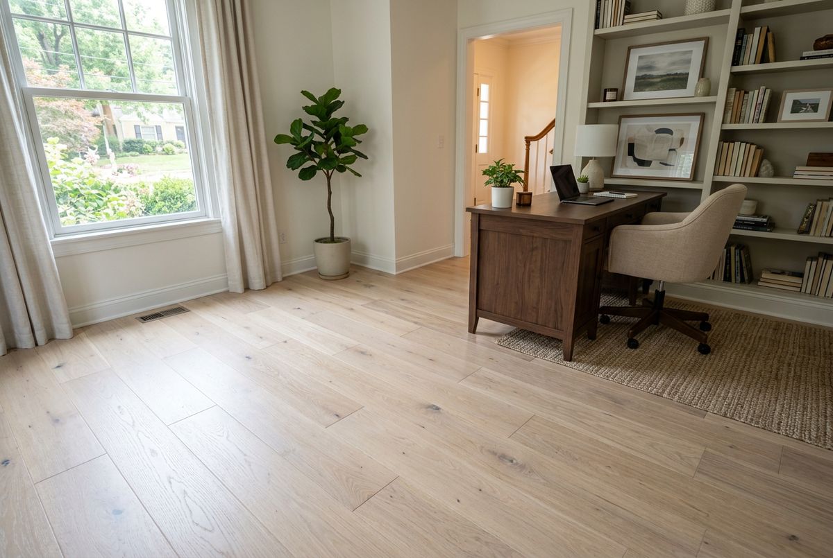 Recently installed flooring in a Myrtle Beach, SC home