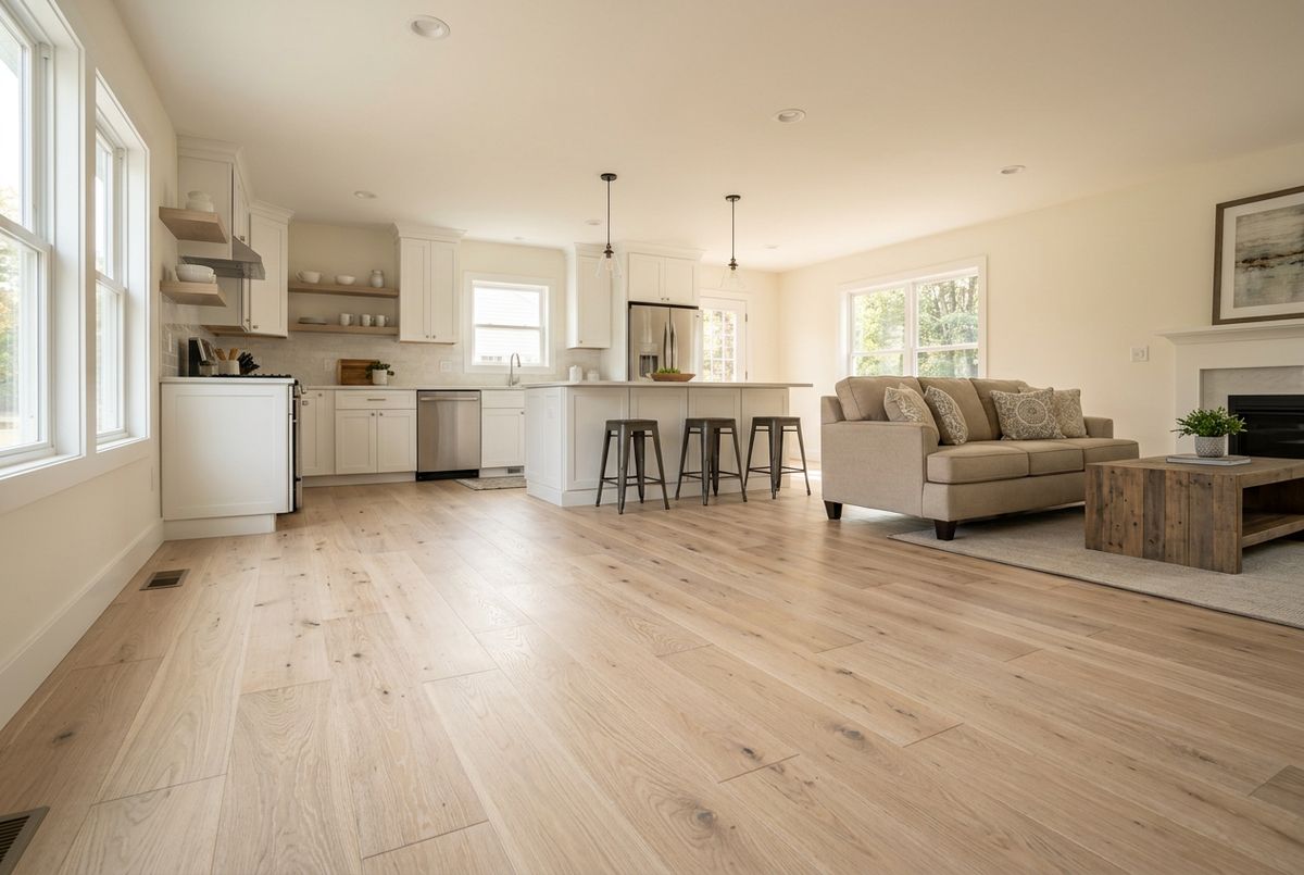 Recently installed flooring in a Oak Ridge, FL home