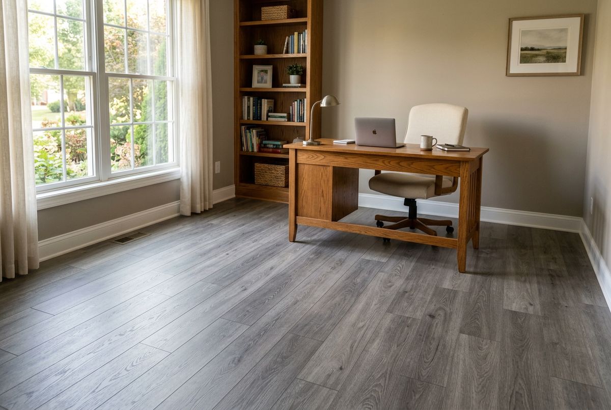 Recently installed flooring in a Ocala, FL home