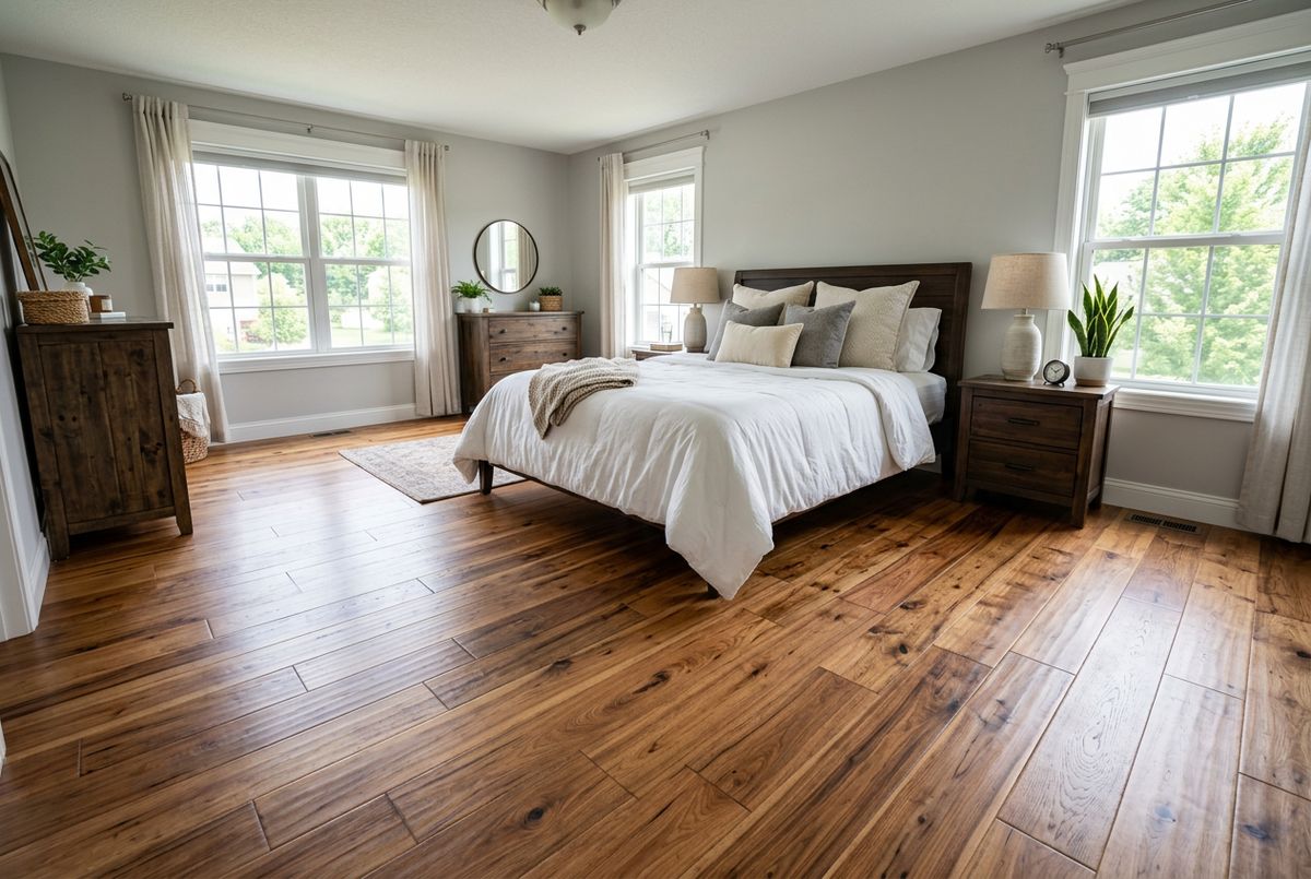 Recently installed flooring in a Palm Harbor, FL home
