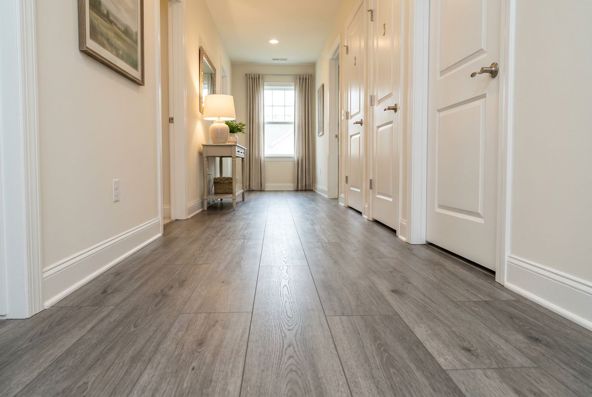 Recently installed flooring in a Panthersville, GA home